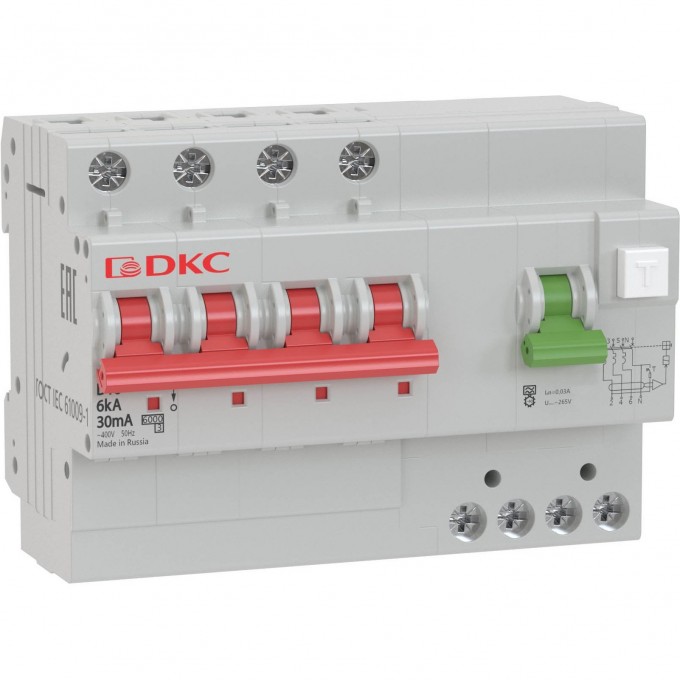 АВДТ с защитой от сверхтоков DKC YON (4п, 30mA) MDV63-42C32-A